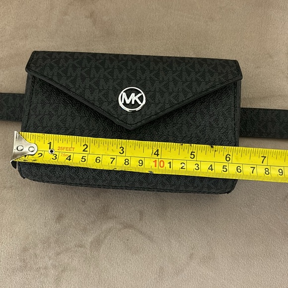 Michael Kors adjustable belt monogram black/Gray with silver hardware-SizeS/M - Picture 4 of 17